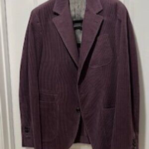 Brunello Cucinelli light purple corduroy sports coat.  size 36R fits like a 38R